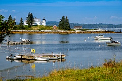 Boat Ramps By Pumpkin Island Light on a Summer Day